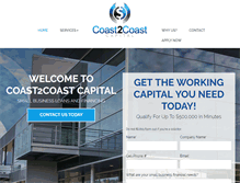 Tablet Screenshot of coast2coastcapital.com